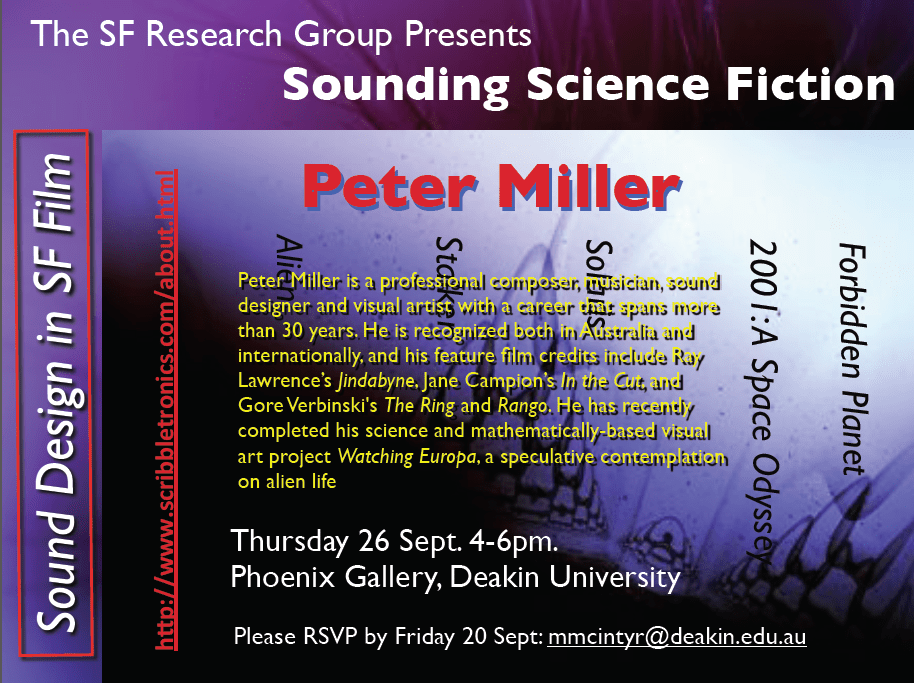 Sounding Science Fiction with Peter Miller